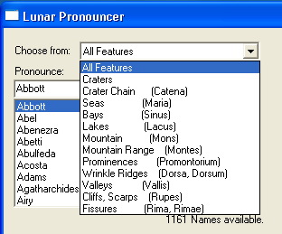 Dropdown options
